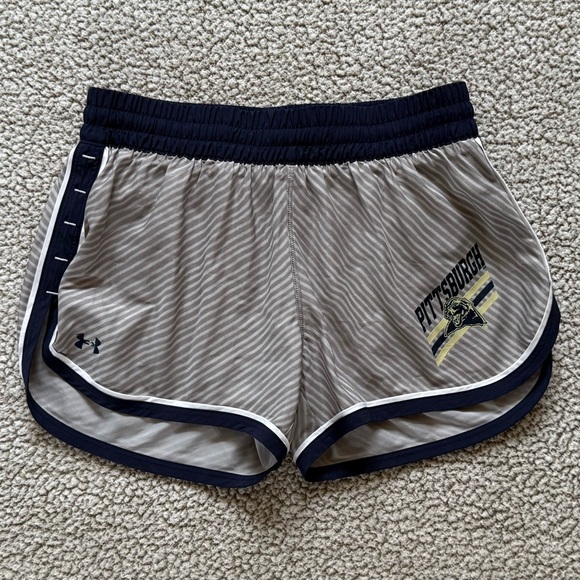 Under Armour Pants - ✝️ Under Armour | LIKE NEW • Gray & Navy University of Pittsburgh Running Shorts